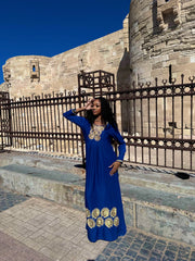 EGYPT Blue Dress