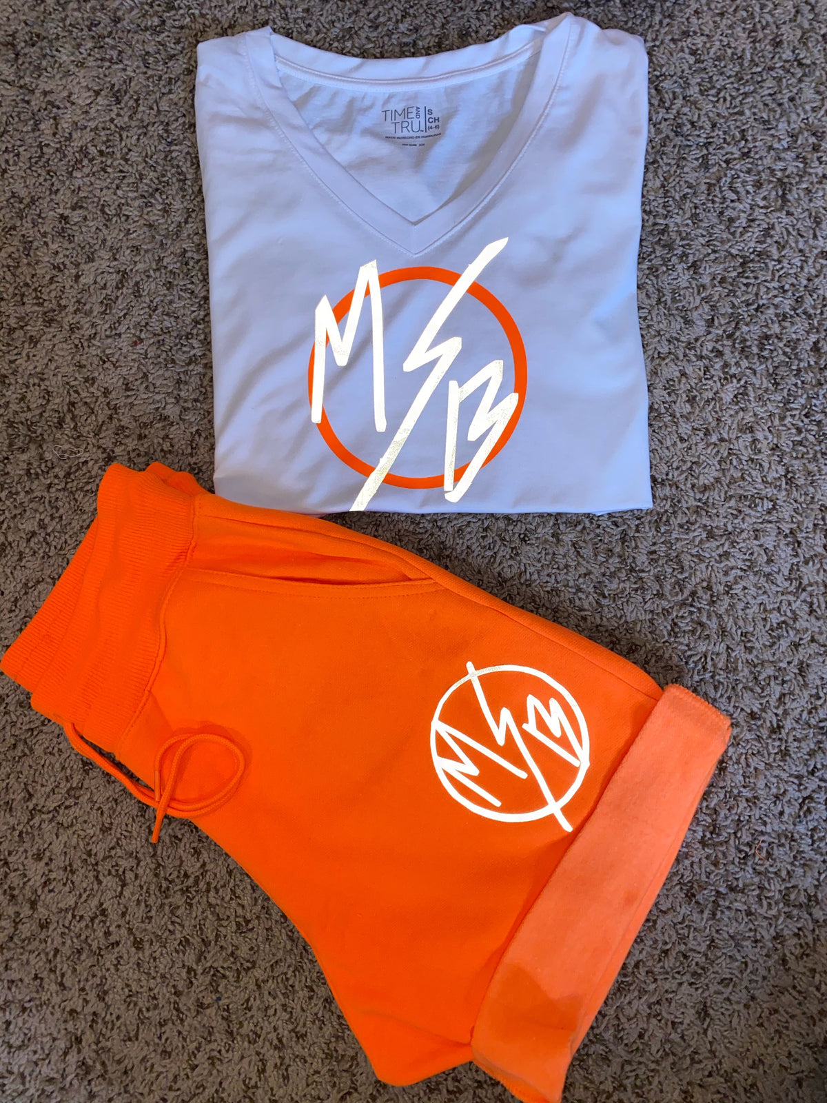 Orange Short and Tee Set