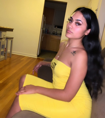 Yellow Tube Top Dress