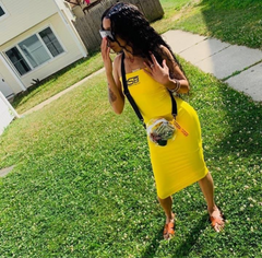 Yellow Tube Top Dress