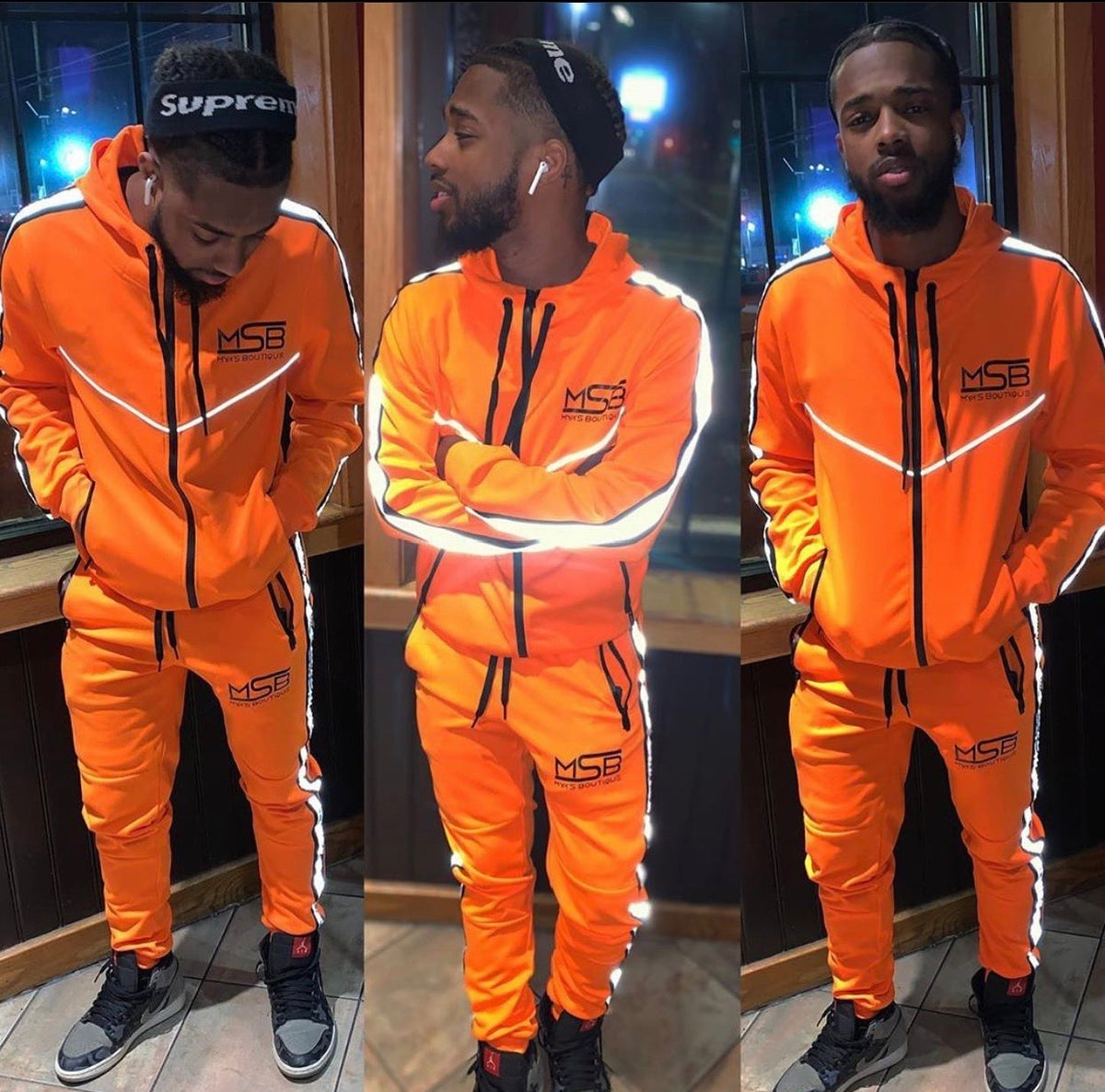 Men’s Orange Sweatsuit