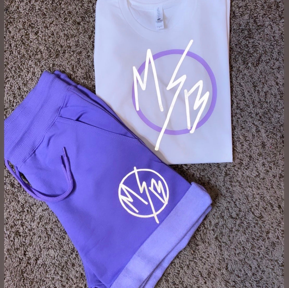 Purple Short and Tee Set